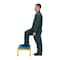 Vestil Adj. Steel Stand, 10-1/2-16-1/2 H, 19 x 24, 10.5 Overall Height, Steel, Yellow AHT-H-1924 - alternate 3